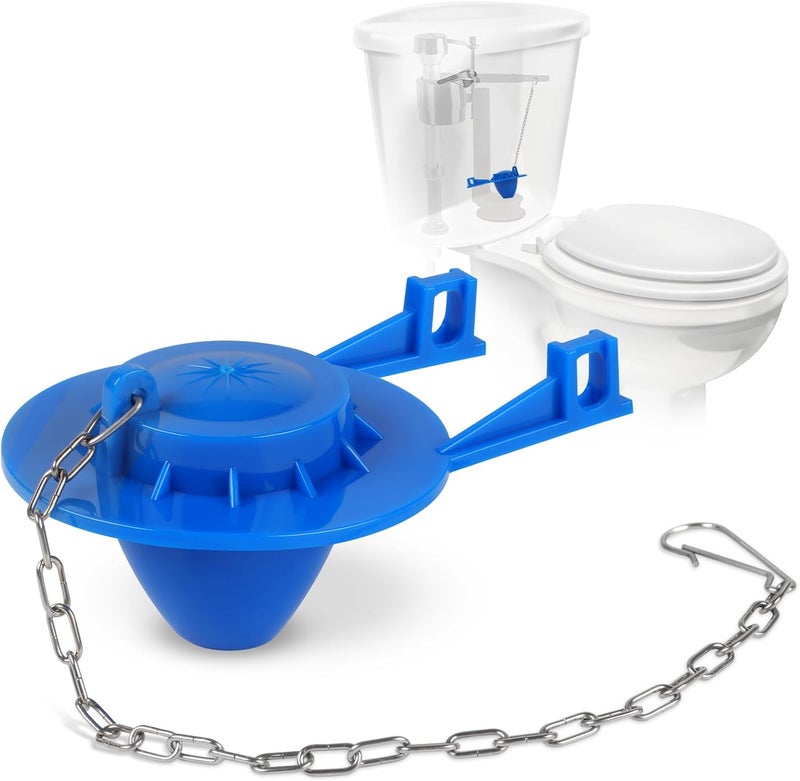 SooDeei 2 Inch Toilet Flapper Replacement Kit - Universal Toilet Stopper Flappers, Durable Toilet Flap with Adjustable Steel Chain, Toilet Tank Flapper Suitable for Various Toilet Cap Types, Easy to Replace - Image 1