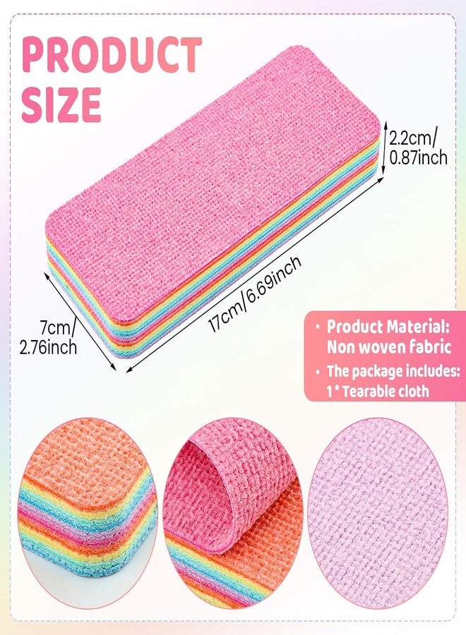Ranjaner 12 Layer Super Microfiber Sponge, Rainbow Multi-Layered Tear-Off Rags, Quick Drying Cellulose Sponges for Cleans Kitchen, Bathroom & More, Durable, Reusable - Image 2