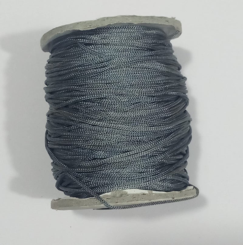 OMX Nylon 1mm Macrame Cord (100 Meters) Nylon Chinese Knotting Cord, 1mm Thick for Macrameideally Used for Jewelry Making, Bags and Various Other Craft Projects. (Grey) - Image 4