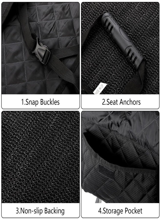Fasmov 2 Pack Front Dog Car Seat Cover, Full Protection Dog Car Seat Cover with Side Flaps, Nonslip Pet Seat Covers with Elastic Bottom, Waterproof Car Seat Covers Fits for Cars, Trucks, SUVs - Image 4