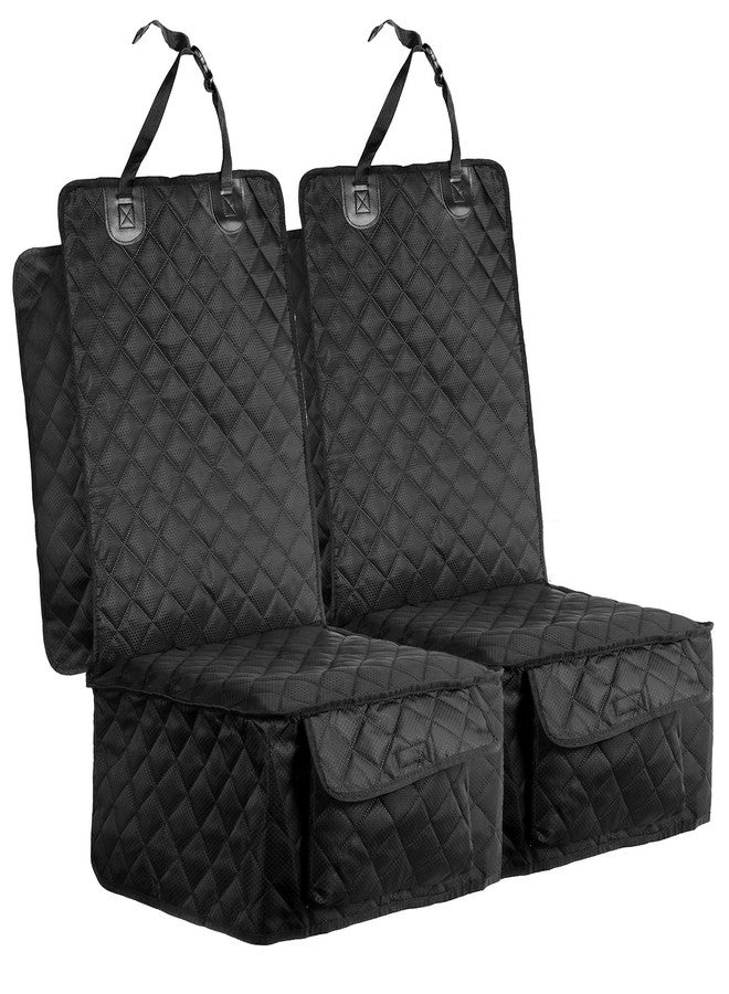 Fasmov 2 Pack Front Dog Car Seat Cover, Full Protection Dog Car Seat Cover with Side Flaps, Nonslip Pet Seat Covers with Elastic Bottom, Waterproof Car Seat Covers Fits for Cars, Trucks, SUVs - Image 1