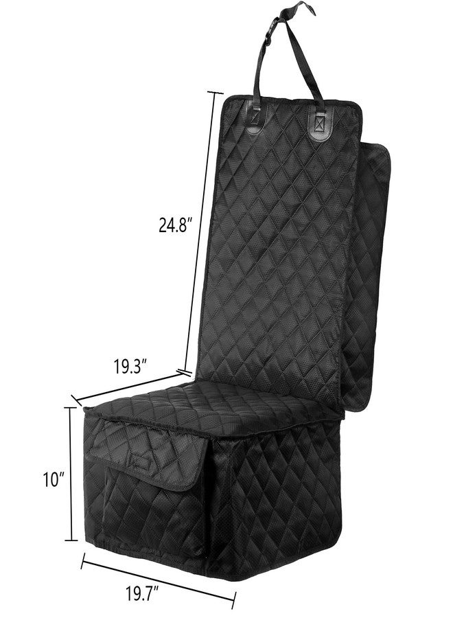Fasmov 2 Pack Front Dog Car Seat Cover, Full Protection Dog Car Seat Cover with Side Flaps, Nonslip Pet Seat Covers with Elastic Bottom, Waterproof Car Seat Covers Fits for Cars, Trucks, SUVs - Image 2