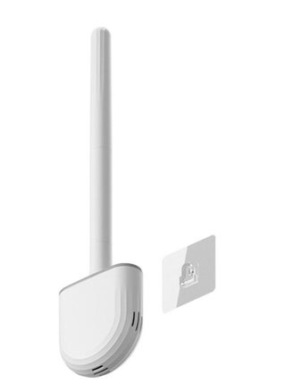Soft rubber toilet bowl brush and bracket set with non-slip long plastic handle with floor stand, bendable brush head, easy to clean the corners of the toilet, easy to install - white - pzsku/ZD73DCB958C76B5A292A3Z/45/_/1687679805/0c60ad0c-e417-4686-84a6-699ec25587b7