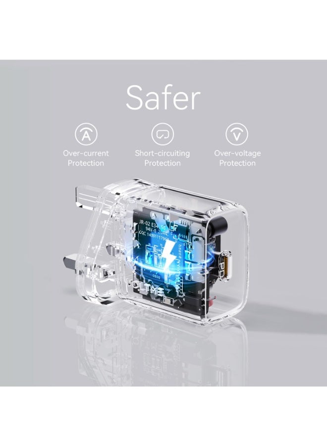 VOLTME 30W GaN Fast Wall Charger with USB C Port and 1.2m Type C to Type C Cable (3A) - Supports PD 3.0, QC 4.0, and PPS for Ultra-Fast Charging - Compatible with iPhone Air, iPhone 17/17 Pro/17 Pro Max, 16/15/14/13/12, iPad Pro/Air, MacBook Air, Samsung Galaxy S25/S24/S23, Google Pixel 9/8/7, Nintendo Switch, and More - Safe, Durable, and Perfect for Travel - Black - Image 5