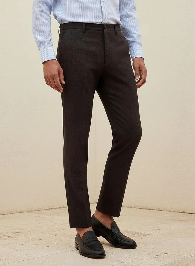 Splash FAV Slim Fit Flexi Waist Formal Trousers