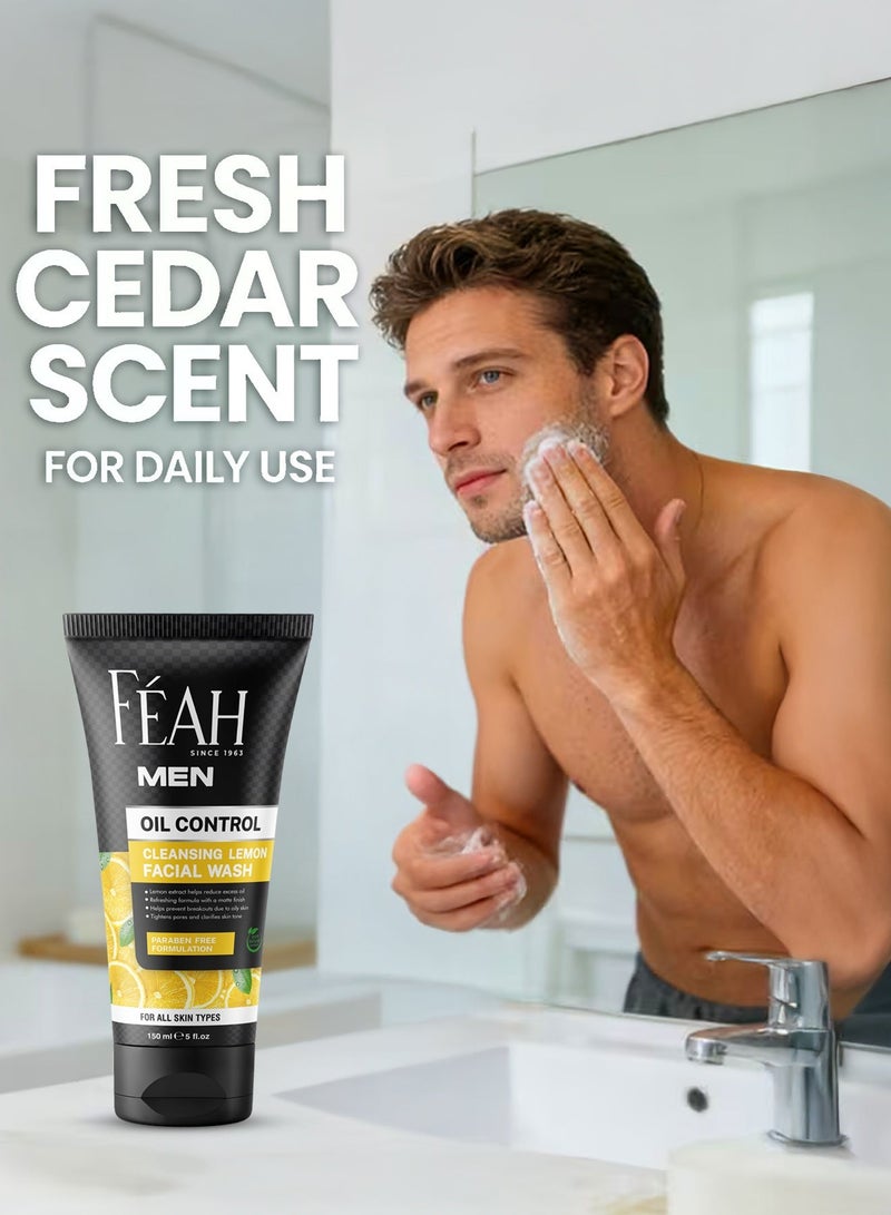 فياح غسول الوجه الرغوي المفتح للجنسين من فاه للتنظيف العميق بخلاصة الليمون للبشرة المشرقة والمنتعشة (150 مل) - Image 2