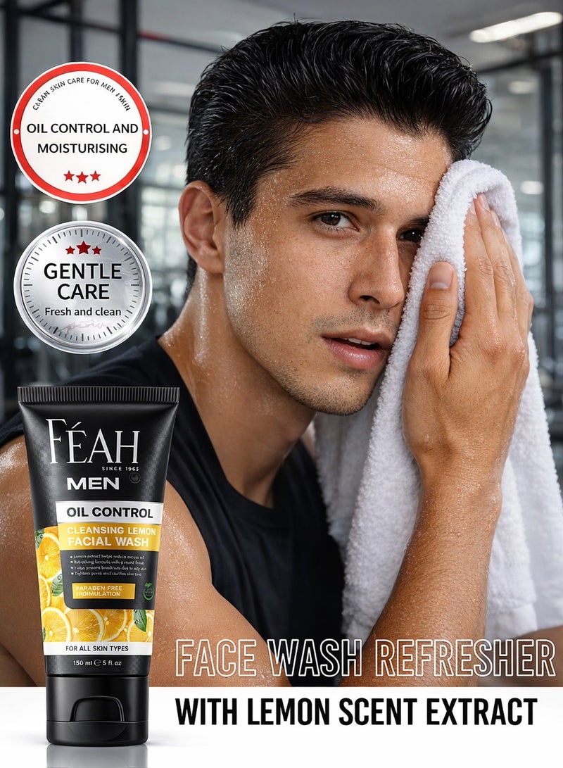 فياح غسول الوجه الرغوي المفتح للجنسين من فاه للتنظيف العميق بخلاصة الليمون للبشرة المشرقة والمنتعشة (150 مل) - Image 5