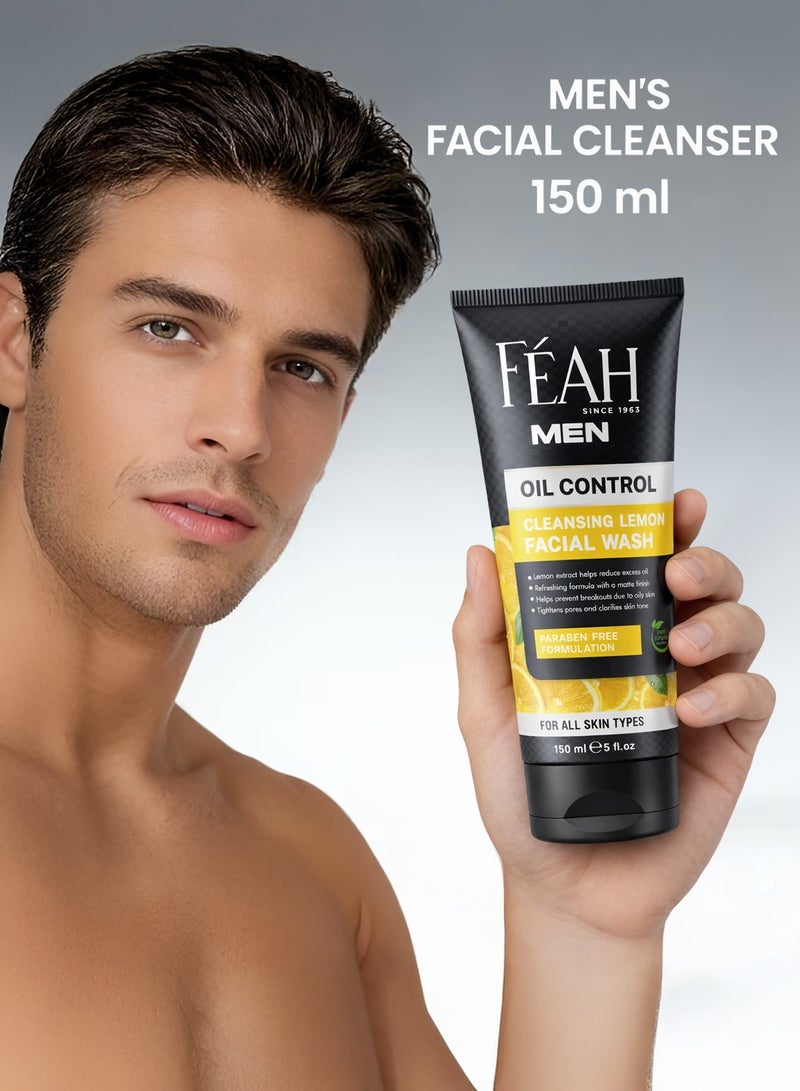 فياح غسول الوجه الرغوي المفتح للجنسين من فاه للتنظيف العميق بخلاصة الليمون للبشرة المشرقة والمنتعشة (150 مل) - Image 3