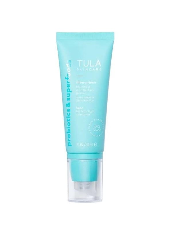 TULA TULA Skin Care Face Filter Blurring and Moisturizing Primer  Evens the Appearance of Skin Tone  Redness Hydrates  Improves Makeup Wear 