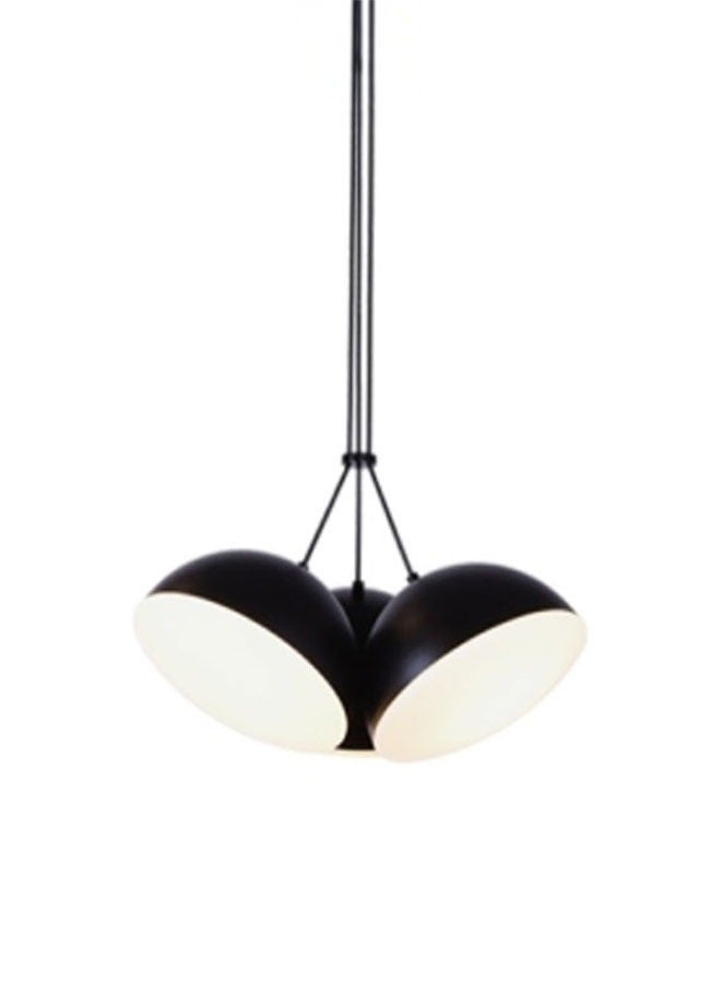 إنارة سيرة إنارة مفردة نصف دائرة أسود مضيء مقاس ثلاثي 49 سم ورملايت 60 وات  P0732 - Image 1