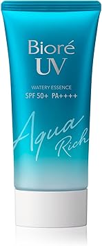 Biore Kao Japan Aqua Rich Watery Essence Sunblock Sunscreen Sun Cream Ametsus SPF 50 PA UVA Protection - Image 1
