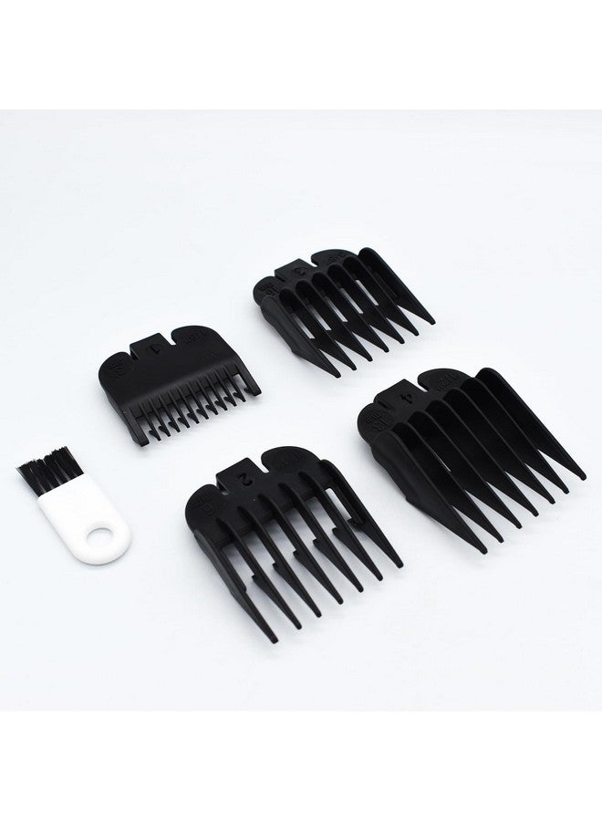 AIRERA 4 Pieces 4 Sizes Black Nylon Professional Hair Clipper Guide Guard Combs 3170400 18 14 38 12 Compatible With Wahl Standard Full Sized 5 Star Series Magic Clip Hair Clipper Models (Black) - Image 3