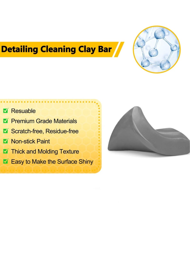 Car Clay Bar, Premium Grade No Scratch Magic Clay Bar, Detailing Cleaner Kit Glass Deatil Cleaning, with Washing and Adsorption Capacity, for Auto SUV,RV,Truck (4 Pack 400g)  - Image 4