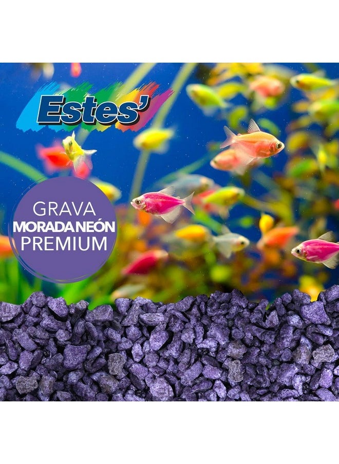 Estes Spectrastone Permaglo Lavender Aquarium Gravel for Freshwater Aquariums, 5-Pound Bag  - Image 4