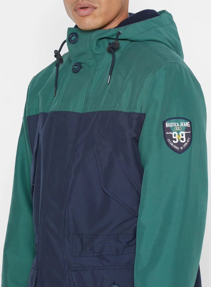 NAUTICA Color Block Hooded Jacket