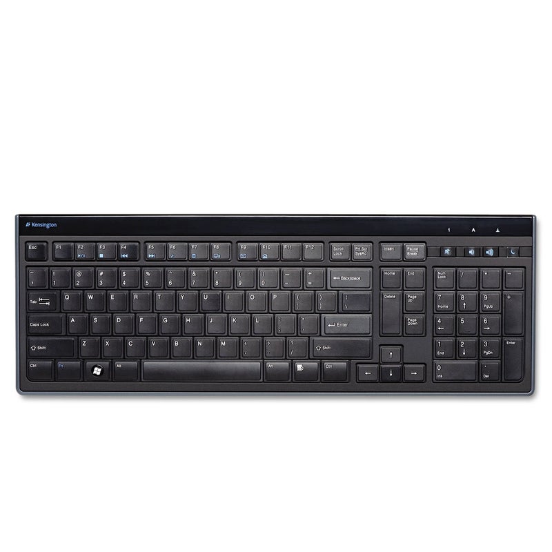 Kensington Slim Type Wired Keyboard (K72357USA),Black - Image 1