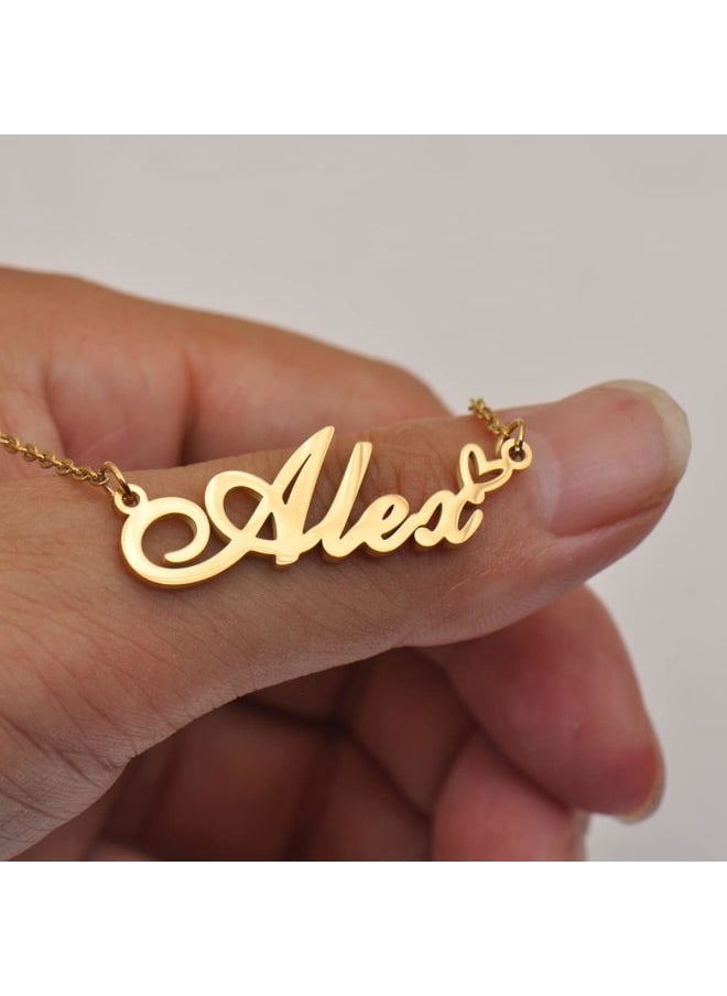Generic - HUAN XUN Customized Custom Made Any Name Necklace for Women in Gold Silver - Image 1