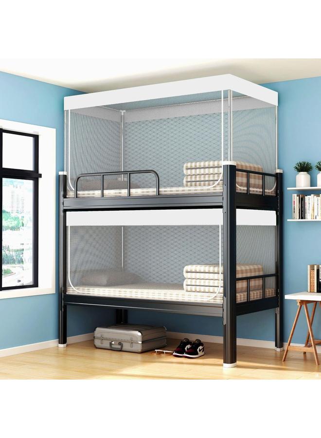 Bluejw Three-door Student Dormitory Mosquito Net Upper And Lower Bunk Universal Dormitory 0.9 Meters Single Bed With Bracket Iron Frame Bed Mosquito Net - Image 4