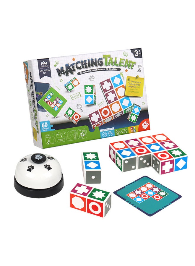 التفكير المكاني للأطفال، التركيز، تدريب الذاكرة، التفاعل بين الوالدين والطفل، المطابقة، الموهبة، مكعبات البناء، ألعاب الأولاد والبنات - اللون: موهبة متطابقة - Image 1