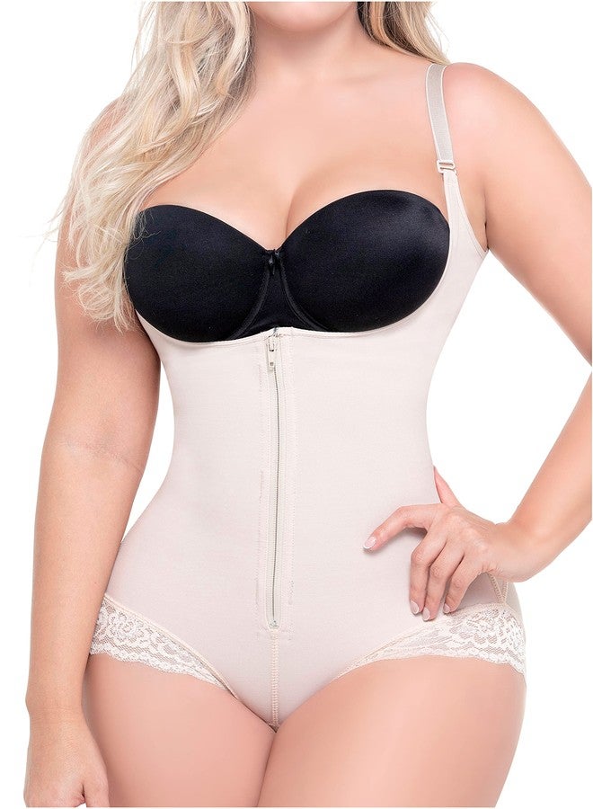 Sonryse Fajas Colombianas Reductoras y Moldeadoras Levanta Cola Posparto Stage 2 Post Surgery Shapewear Bodysuit Beige XS/30 - Image 1