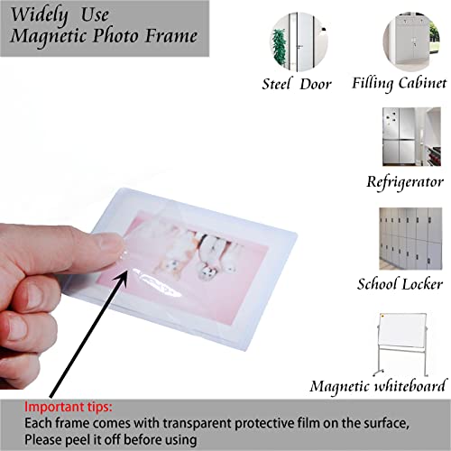 LAGIPA Magnetic Polaroid Picture Frame 2.5 x 3.5, Instax Mini Photo Frame for Fridge, Wallet Size Picture Frame, 10 Pack - Image 3