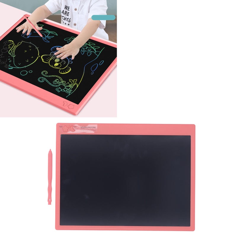 Electronic Writing Tablet Colorful Children Drawing Pads Educational Toys with Pen for Boys Girls Kids Pink - Image 2