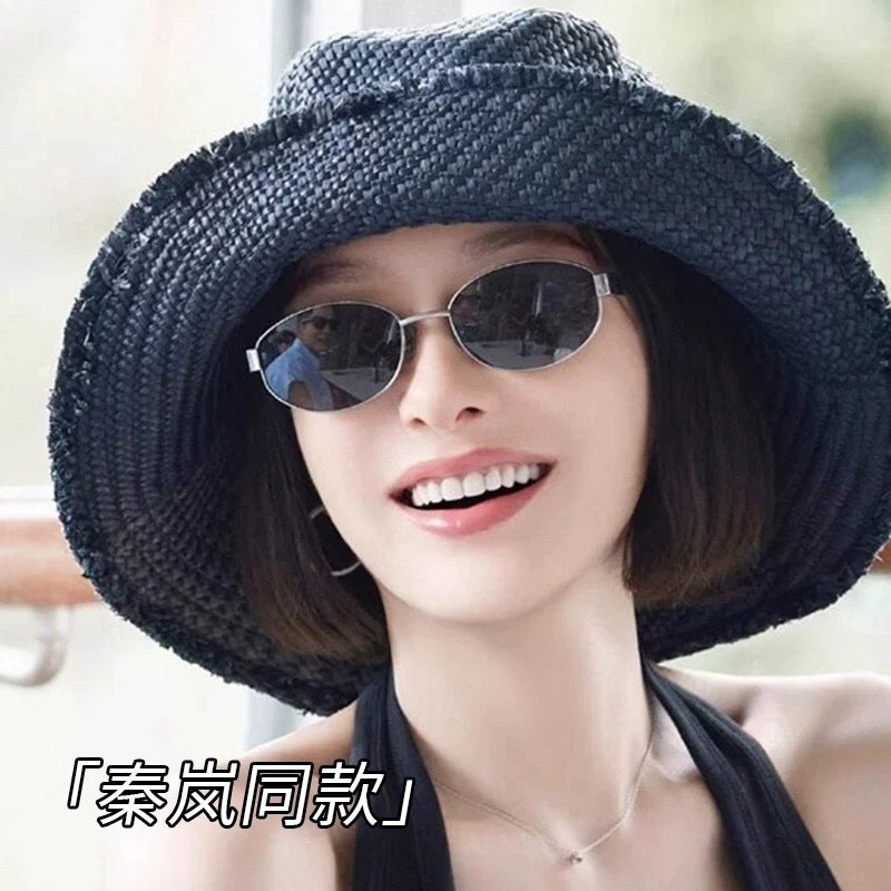 Aoran Luxury Vintage UV-Protective Sunglasses for Women and Men - Elegant Metal Oval Frame, 2024 Winter  Collection - Image 3
