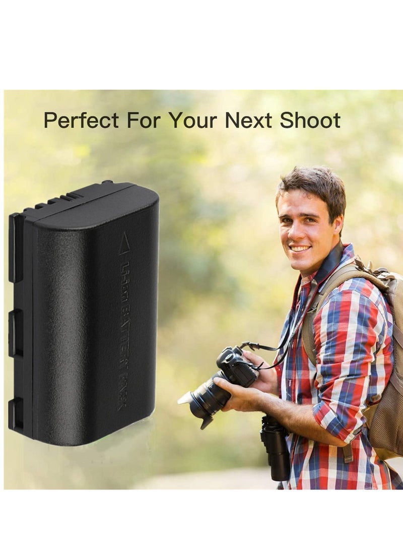 LP-E6N Rechargeable Lithium-Ion 2600mAh Replacement Battery Pack Compatible with Canon LP-E6 LP-E6N  - Image 3