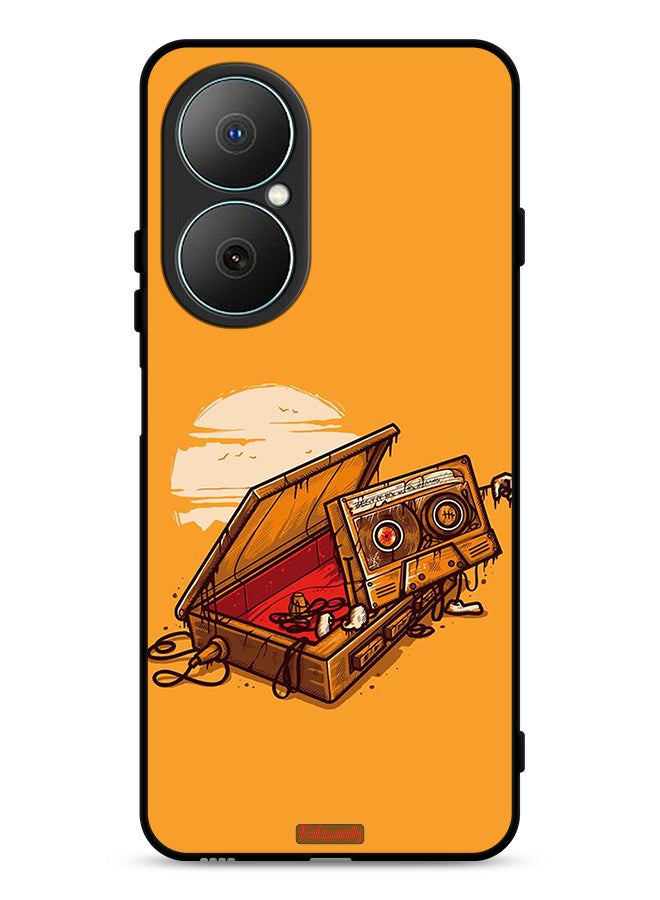 Tolwak Huawei Nova Y73 Protective Case Cover Cassette And Tape Art