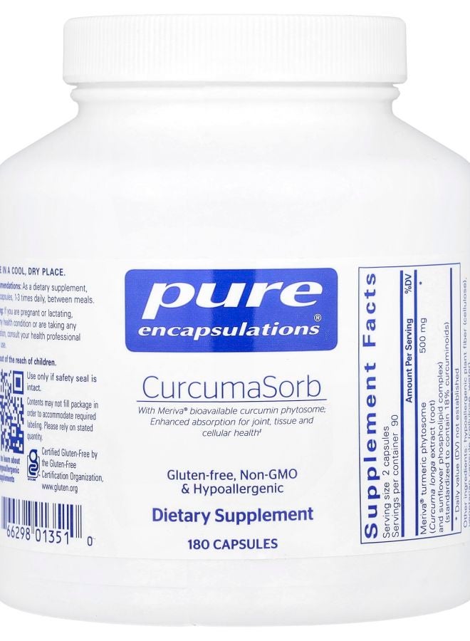 Pure Encapsulations CurcumaSorb 180 Capsules