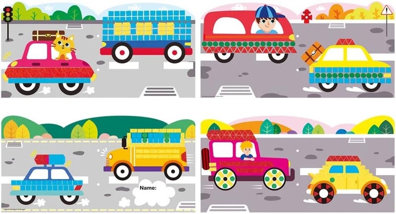 Avenir Create My First Story Book - Cars | Mosaic Junior Kit: Fun DIY Activity for Kids - Improve Coordination and Perception of Colors | Ideal gift for Kids 3+ - Image 2