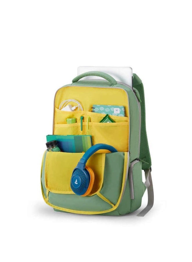 American Tourister Sigma 3.0 Style 01, 33.5L Volume Office 2 Compartment Laptop Backpack with Front Organizer and Spacious Interiors for Unisex - Green - Image 2
