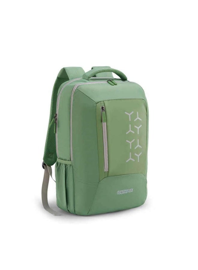 American Tourister Sigma 3.0 Style 01, 33.5L Volume Office 2 Compartment Laptop Backpack with Front Organizer and Spacious Interiors for Unisex - Green - Image 3