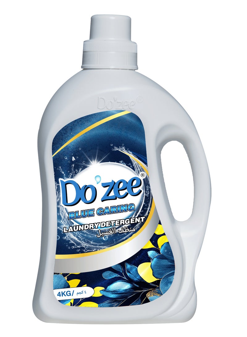 Do'zee Blue Caring Liquid Laundry Detergent, Signature Fragrance, 4L - Image 1