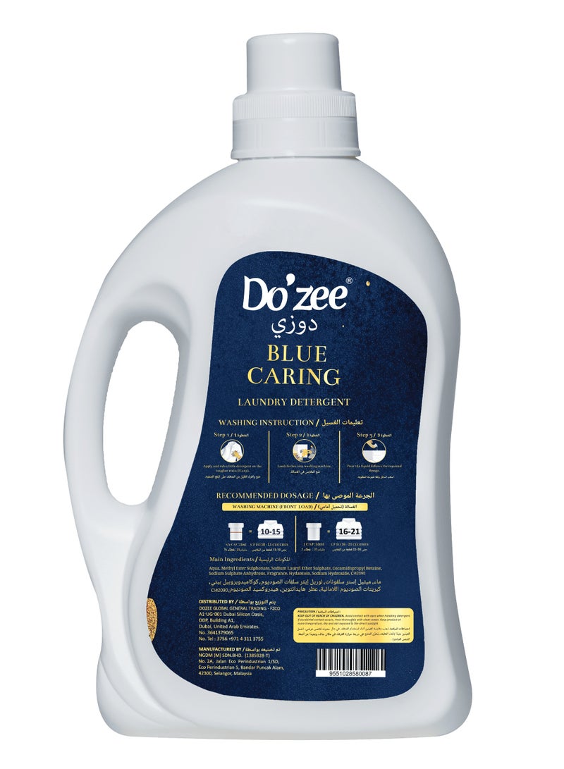 Do'zee Blue Caring Liquid Laundry Detergent, Signature Fragrance, 4L - Image 2