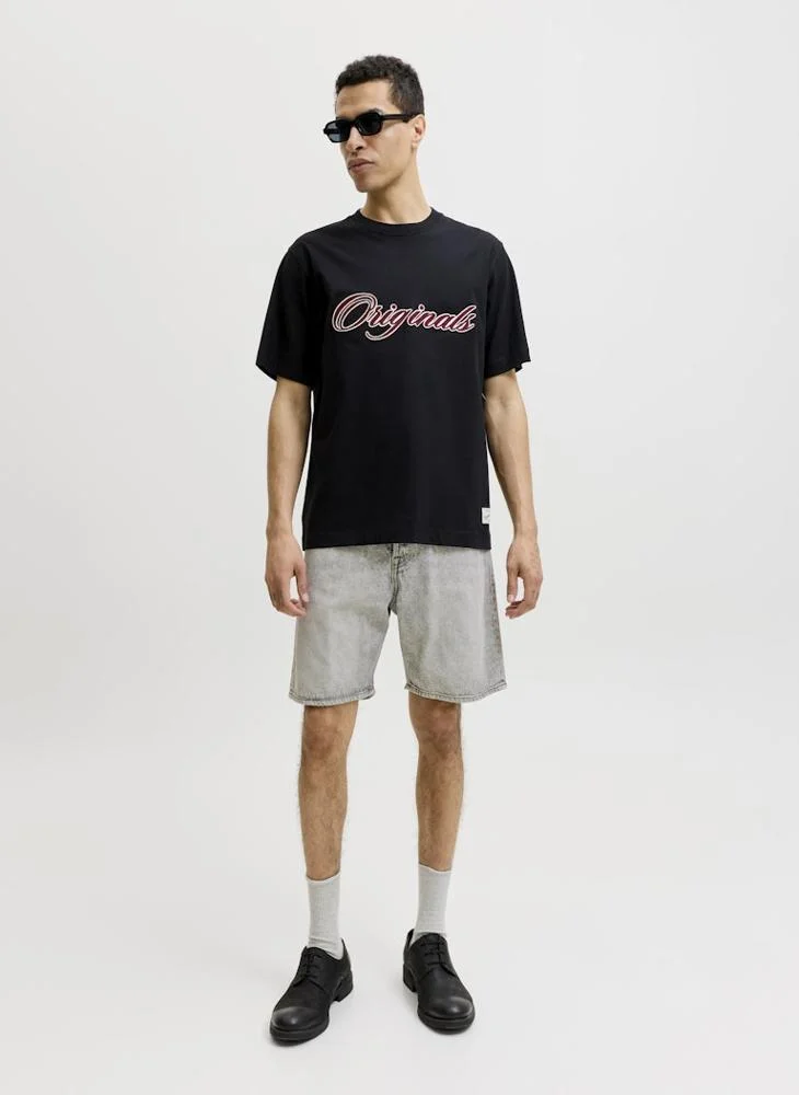 JACK & JONES Grey Denim Casual Denim Shorts for Men | Best Price UAE