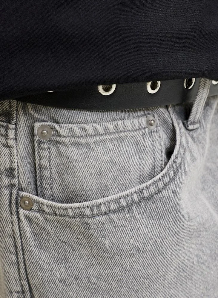 JACK & JONES Grey Denim Casual Denim Shorts for Men | Best Price UAE