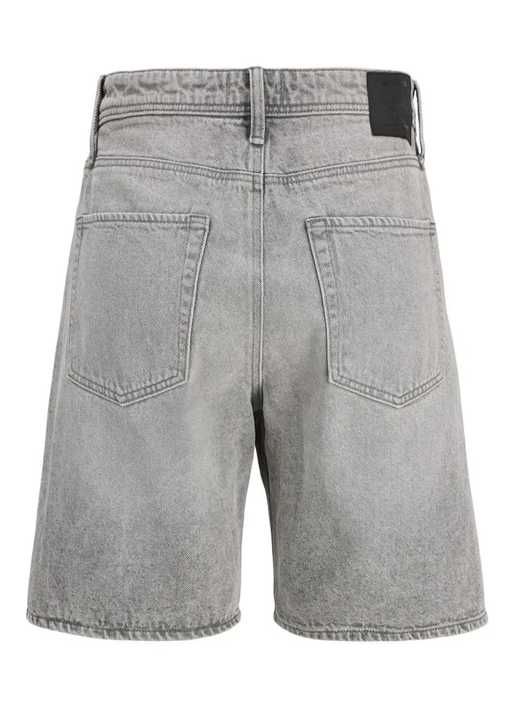JACK & JONES Grey Denim Casual Denim Shorts for Men | Best Price UAE