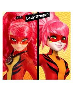 Playmates Toys Miraculous Lady Dragon Shanghai Heroez Fashion Doll, 10.5-Inch Size  - Image 5