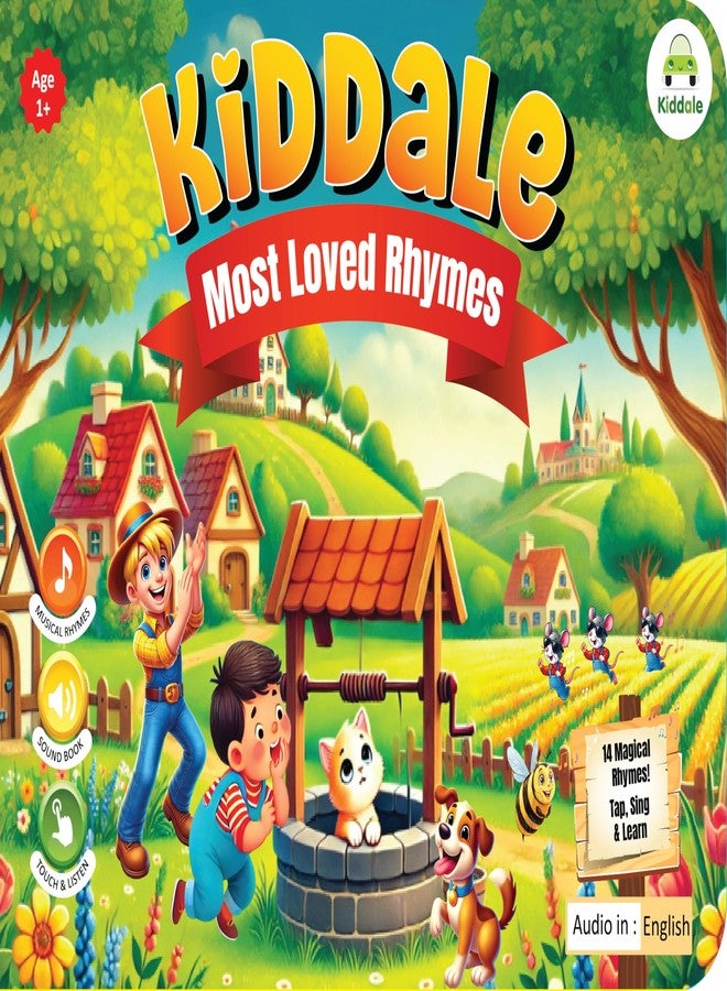 Kiddale 14 Most Loved Rhymes Musical HD Sound Book - Fun Learning with Classic Nursery Rhymes for Kids - Image 1