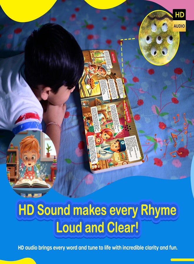 Kiddale 14 Most Loved Rhymes Musical HD Sound Book - Fun Learning with Classic Nursery Rhymes for Kids - Image 5