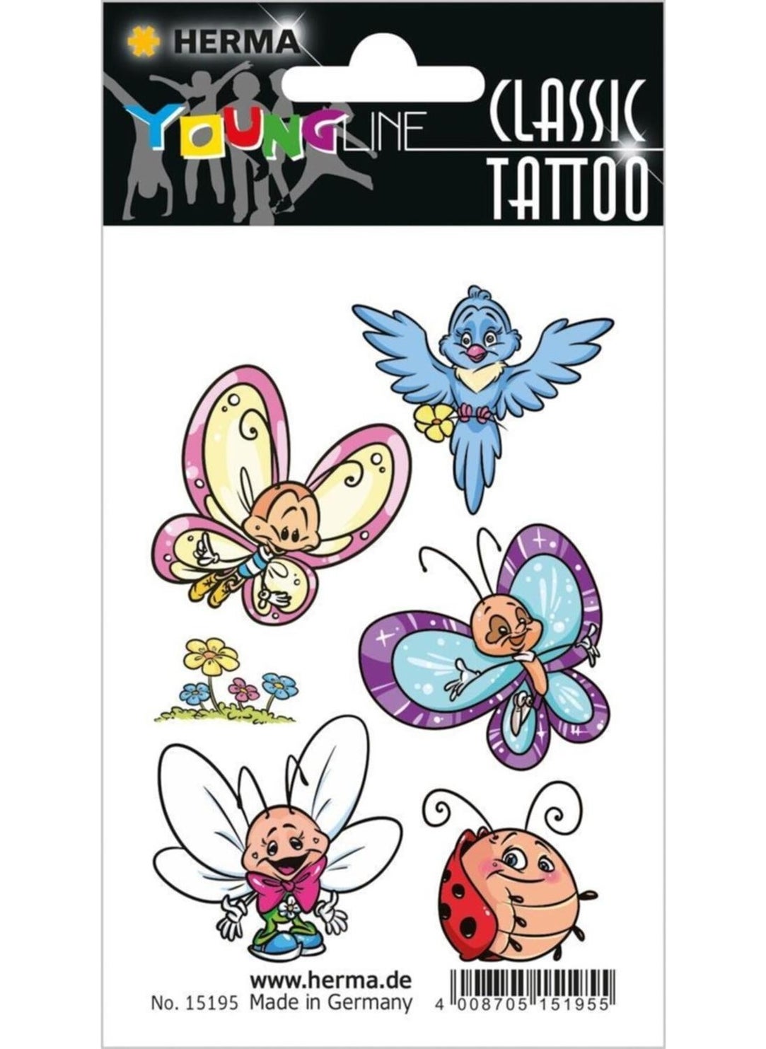 Herma Young Line Colored Tattoo  - Image 1