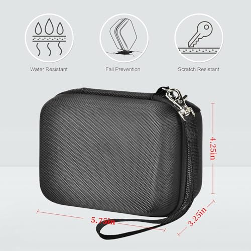 VERTUS® Carrying Case Storage Bag for GoPro Hero 13/12/11/10/9/8/7/6/5/4/3 Action Camera, Travel Case Cover for GoPro Hero 13/Hero 12/Hero 11/Hero 10/Hero 9 Black Action Camera (Hard|Black) - Image 4