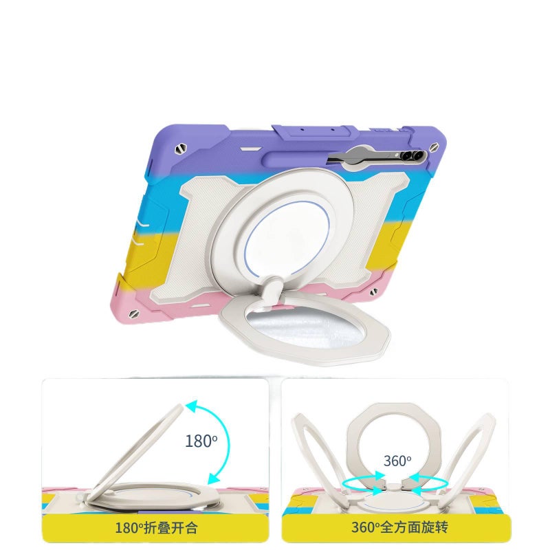 DGG Pink Samsung Tab Shockproof Case Compatible with Multiple Samsung Tab Models with Protective Cover Stand Function and Daily Tablet Carry - Image 5