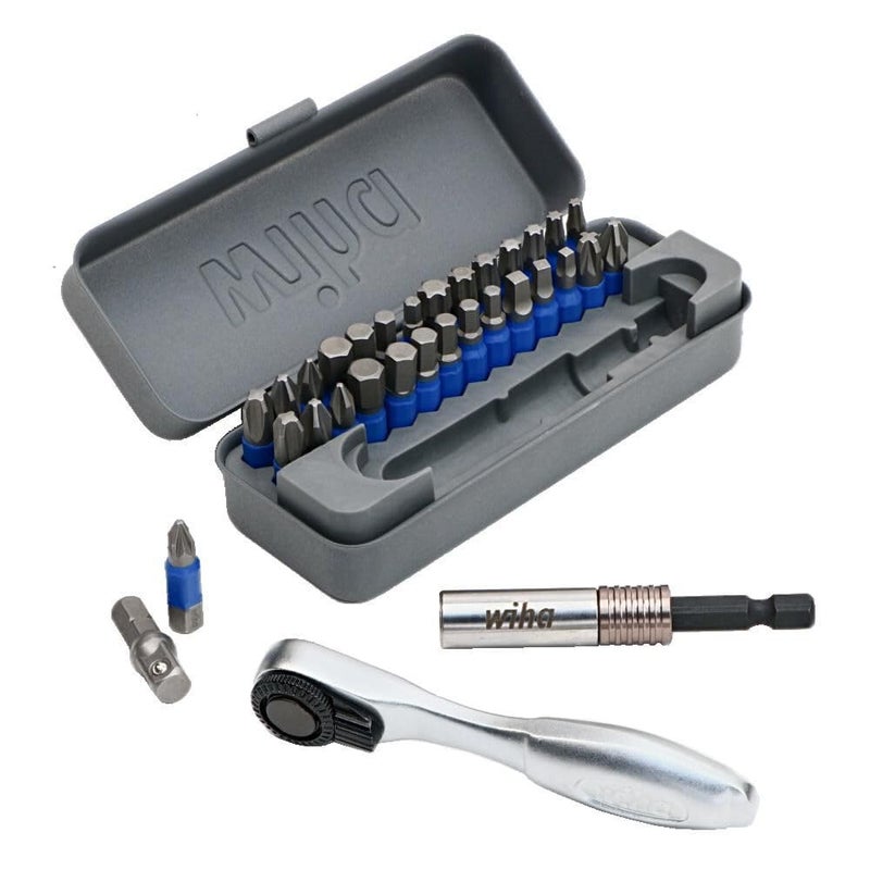Wiha 76889 32 Piece GoBox TerminatorBlue Impact Bit Set with Mini Ratchet - Image 5