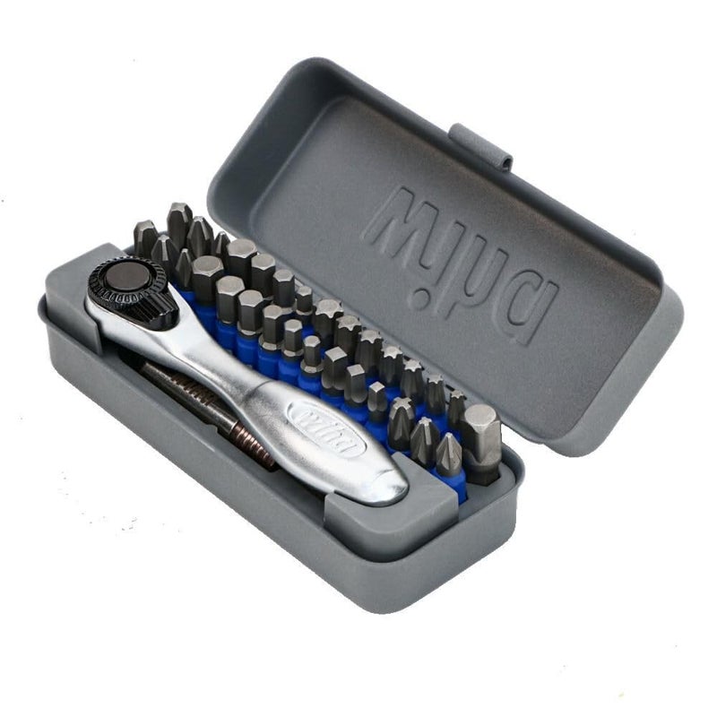 Wiha 76889 32 Piece GoBox TerminatorBlue Impact Bit Set with Mini Ratchet - Image 2