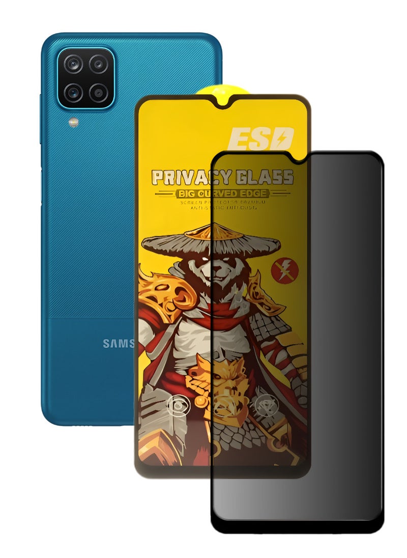 ESD Tempered Dustproof Glass Screen Protector Compatible For Samsung Galaxy A12 - Image 1
