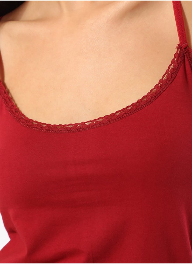eve CHANTELLE Thin Lace Edge Tank Top  - Image 4