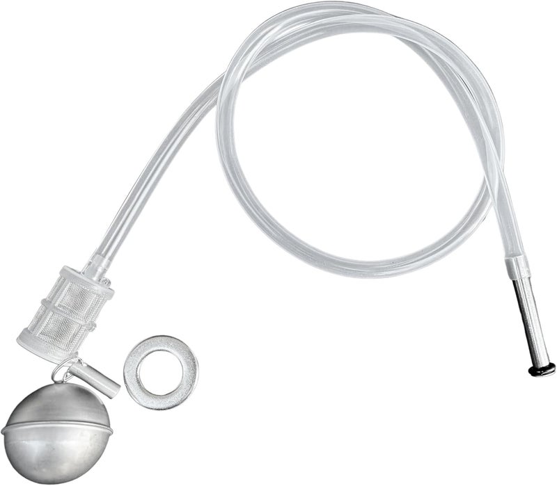 semfeil brew 304 Stainless Home Brew Keg Floating Dip Tube Corny Keg Dip Tube FermZilla Liquid Floating Dip Tube Filter For Corny Keg Fit Ball Lock Keg Pin Lock SS Ball Float 80CM Silicone Dip Tube - Image 1