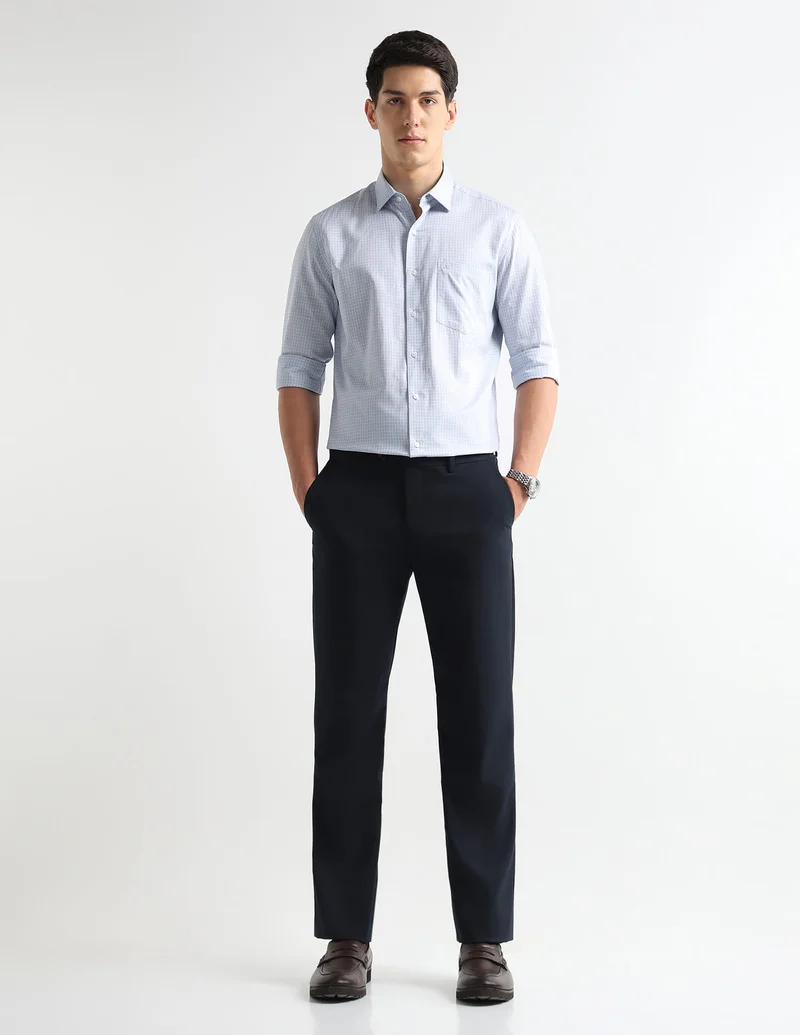 Arrow Blue Liberty Classic Regular Fit Originals Shirt for Men | Best Price UAE